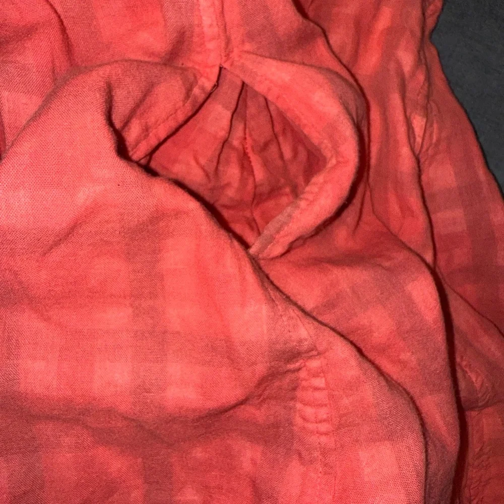 Fossil 100% Cotton Orange and Black Plaid Dress - Picture 9 of 9